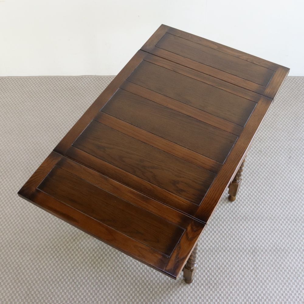 オシャレなカフェ気分を味わえちゃう♪ アンティーク風 ドローリーフテーブル MC2-JG177