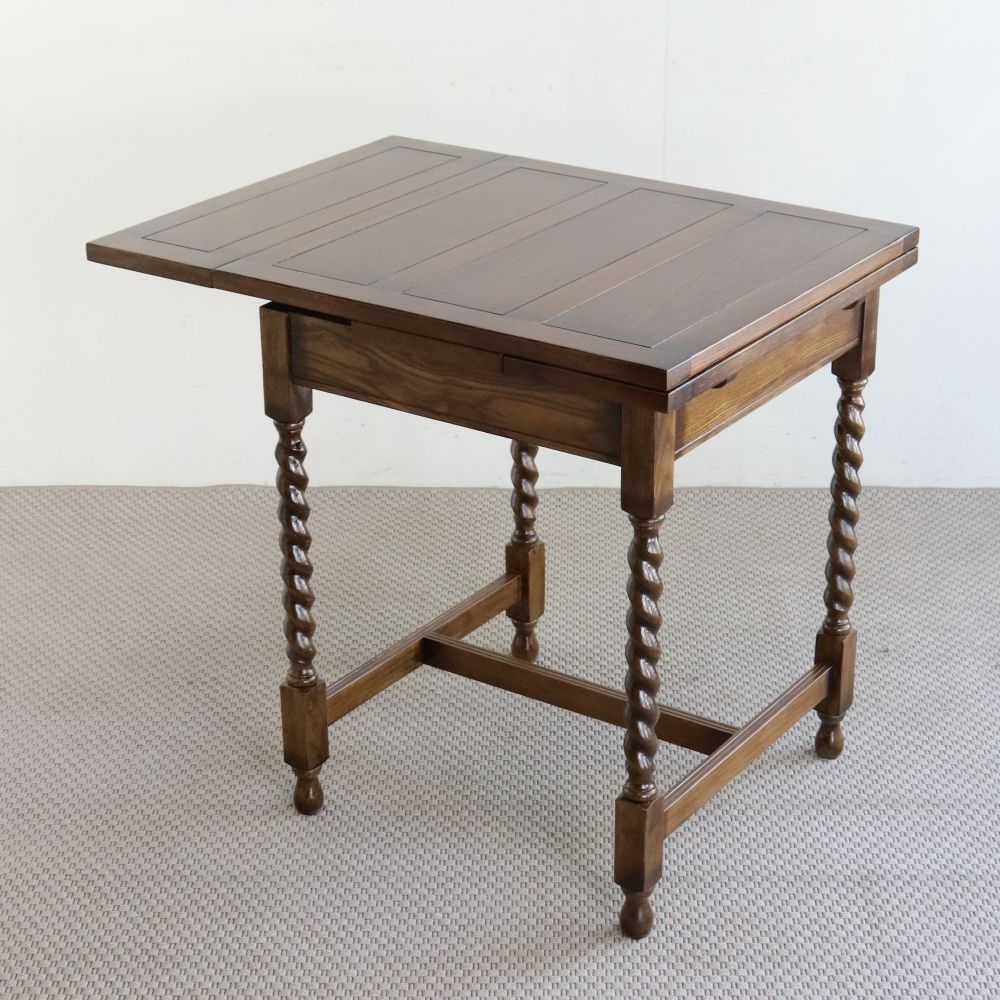 オシャレなカフェ気分を味わえちゃう♪ アンティーク風 ドローリーフテーブル MC2-JG177