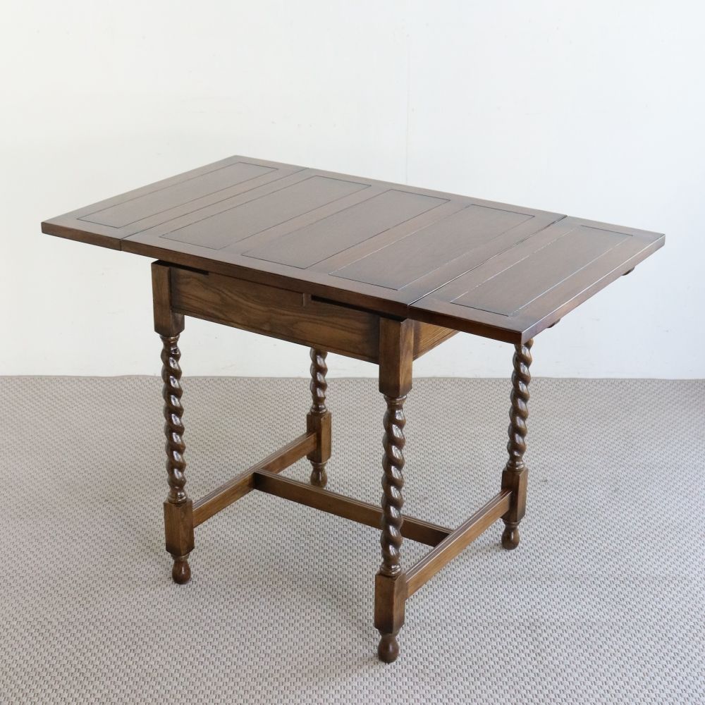 オシャレなカフェ気分を味わえちゃう♪ アンティーク風 ドローリーフテーブル MC2-JG177