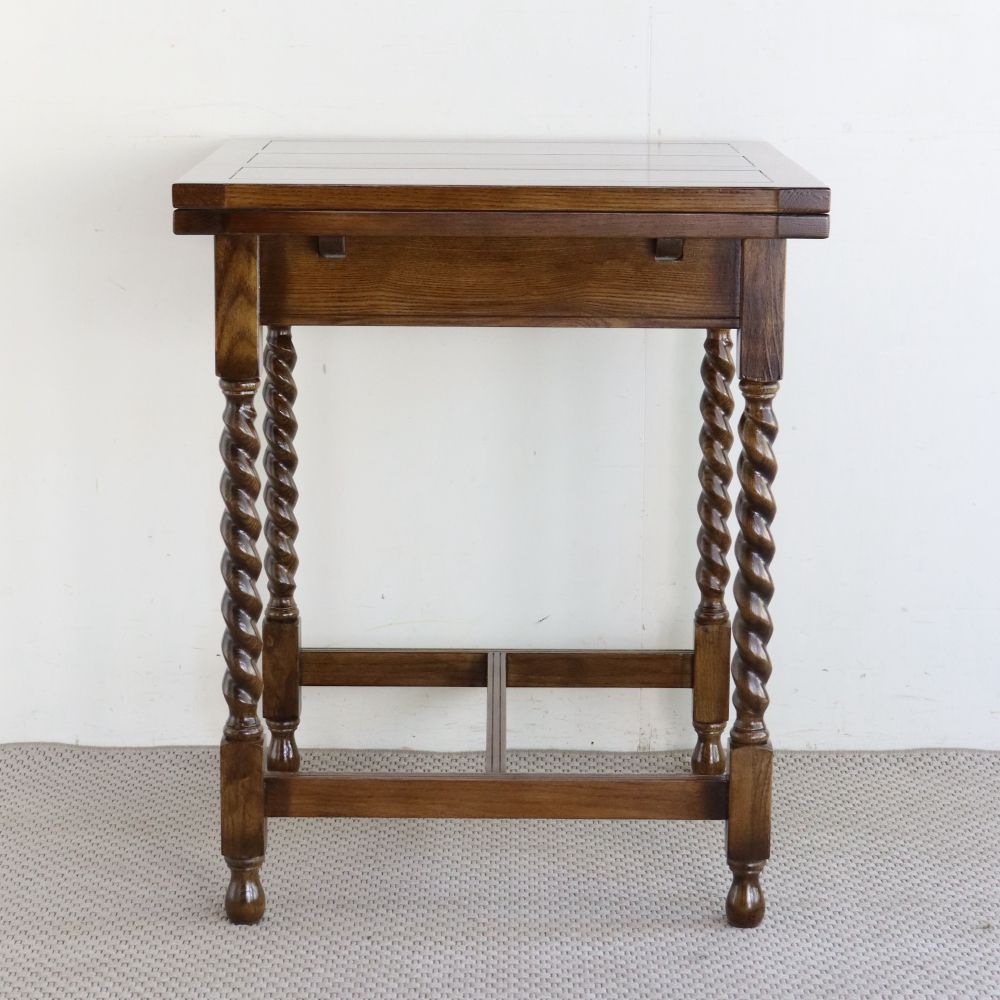 オシャレなカフェ気分を味わえちゃう♪ アンティーク風 ドローリーフテーブル MC2-JG177