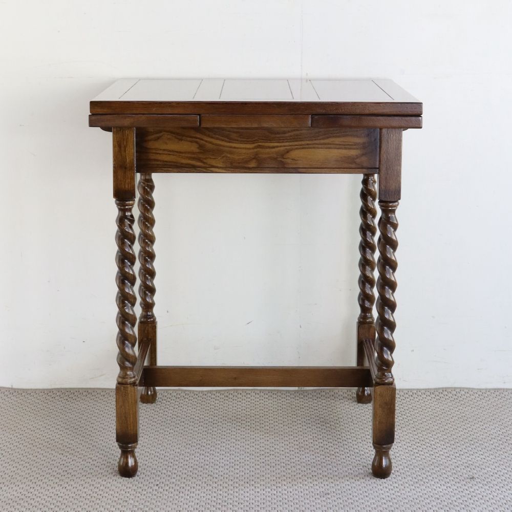 オシャレなカフェ気分を味わえちゃう♪ アンティーク風 ドローリーフテーブル MC2-JG177