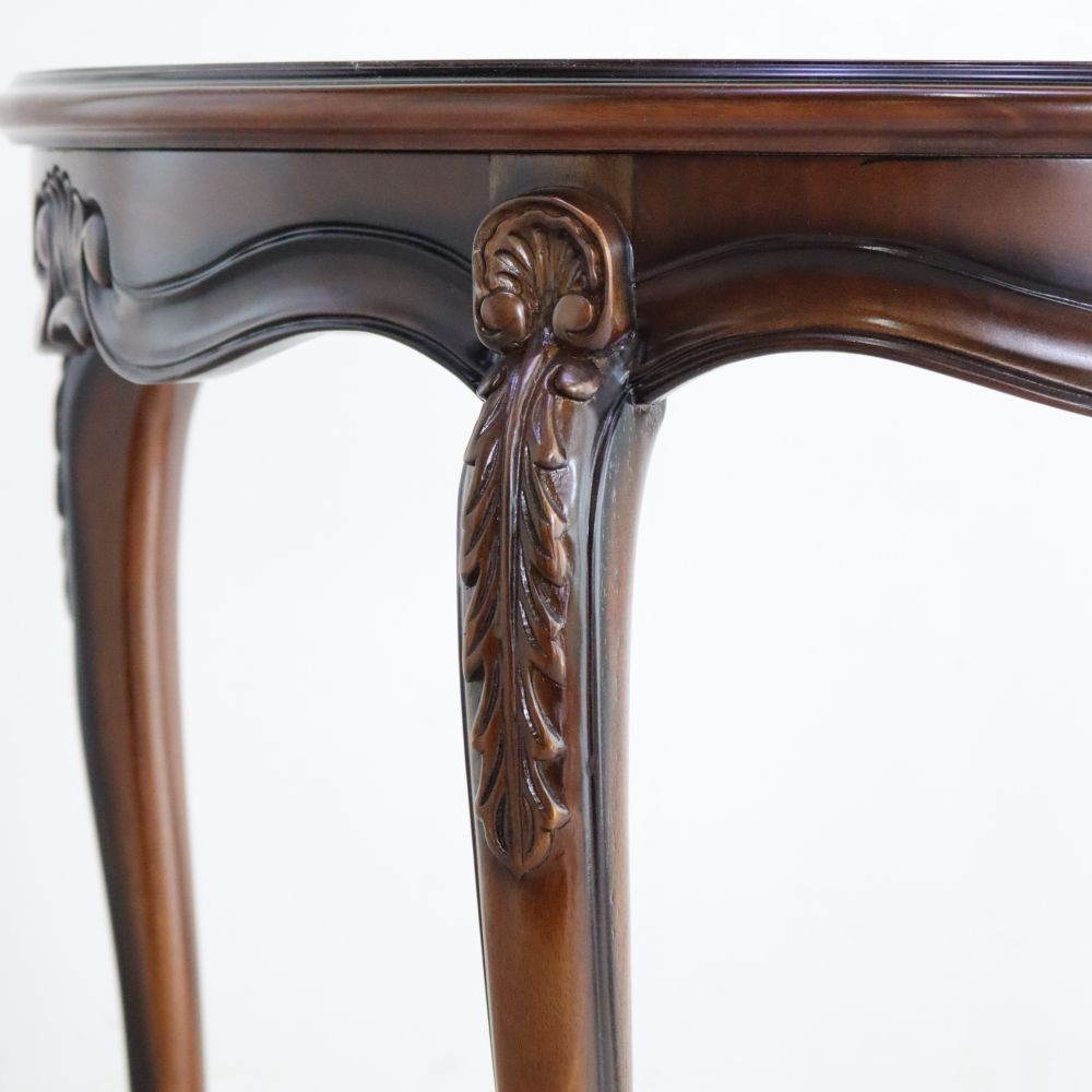 エレガントスタイルに♪ アンティーク風 ハーフムーン コンソールテーブル M MC2-MI-CW028M