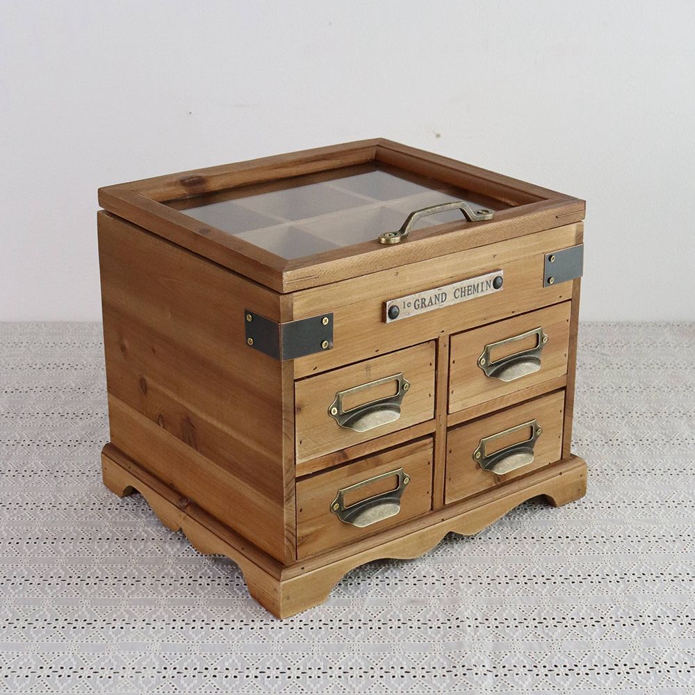 オシャレなガラス蓋です♪ コレクションボックスハーフ MN1-20033263