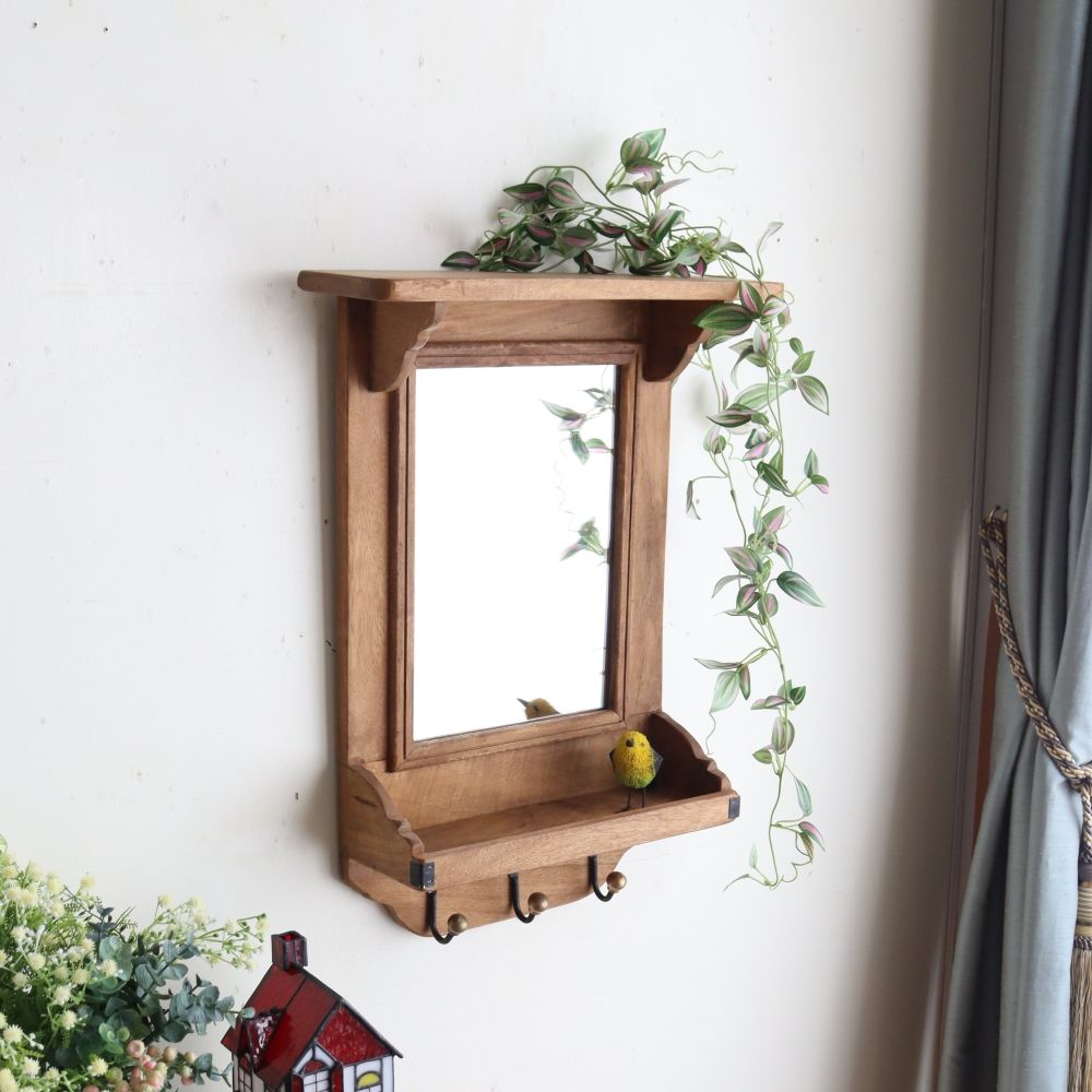 オシャレな壁掛け♪ グルニエ ミラーシェルフ【グランシュマン】 MN1-24033127