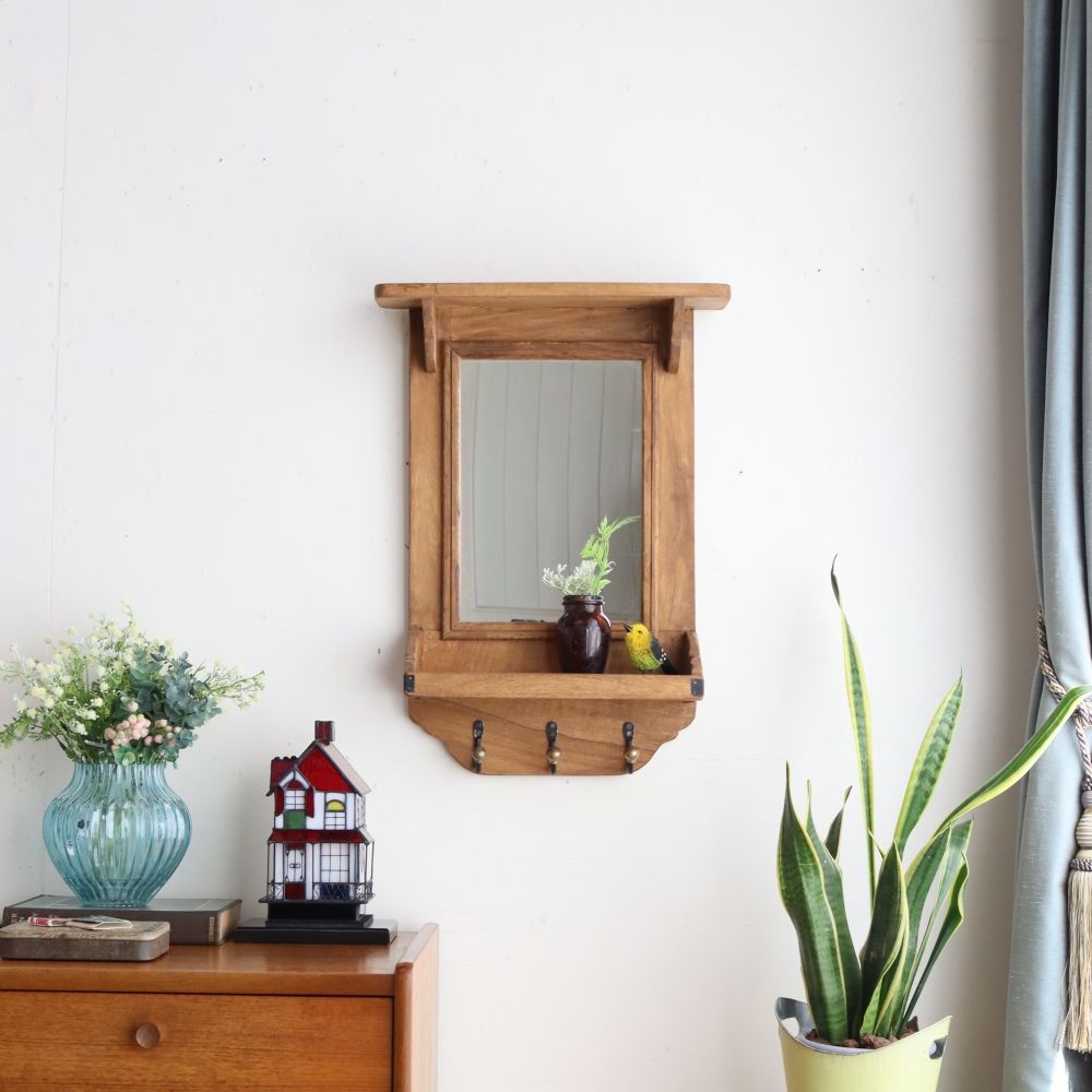 オシャレな壁掛け♪ グルニエ ミラーシェルフ【グランシュマン】 MN1-24033127