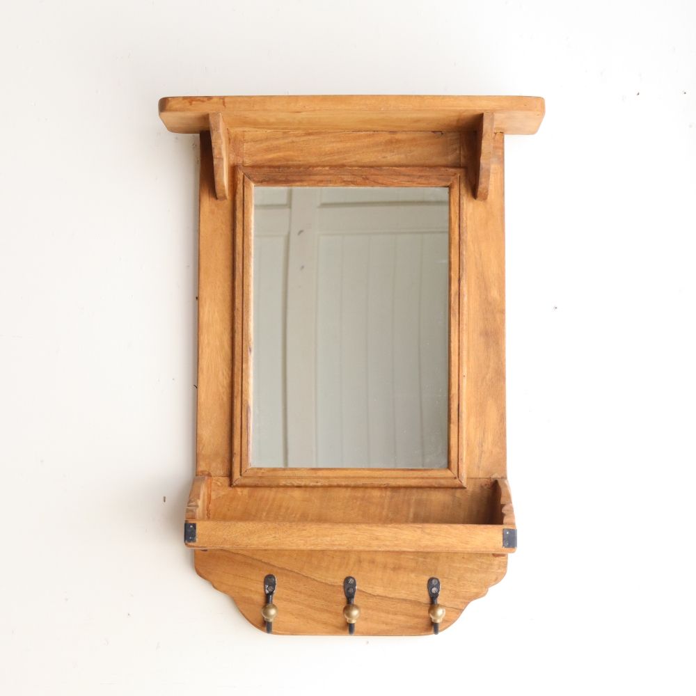 オシャレな壁掛け♪ グルニエ ミラーシェルフ【グランシュマン】 MN1-24033127