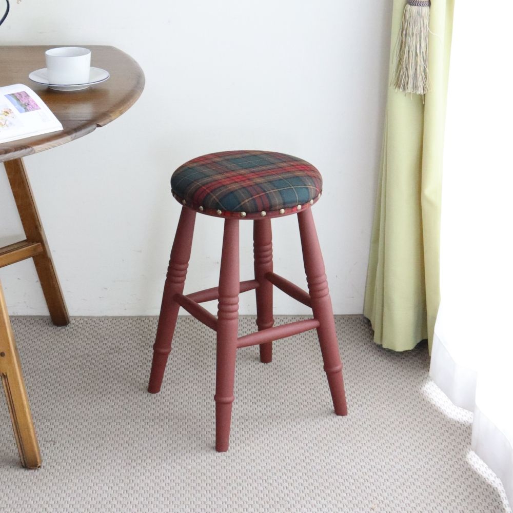 オシャレな挿し色♪ 当店オリジナルスツール OL-LS-CI-MW704BRED