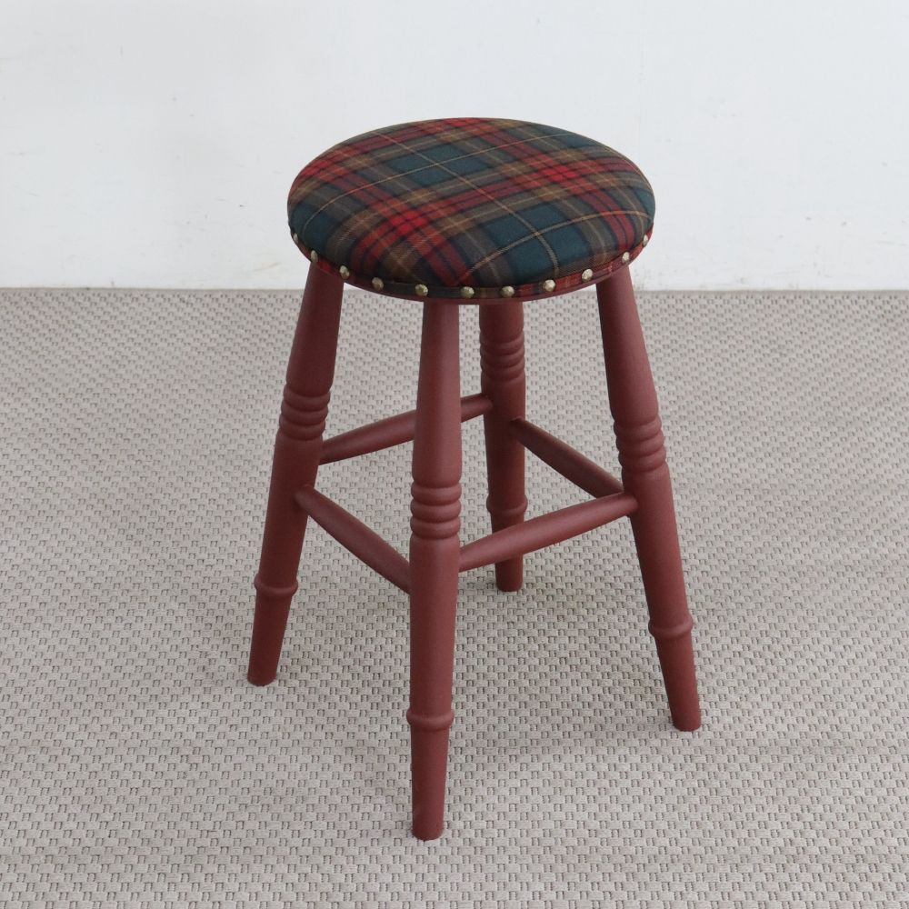 オシャレな挿し色♪ 当店オリジナルスツール OL-LS-CI-MW704BRED