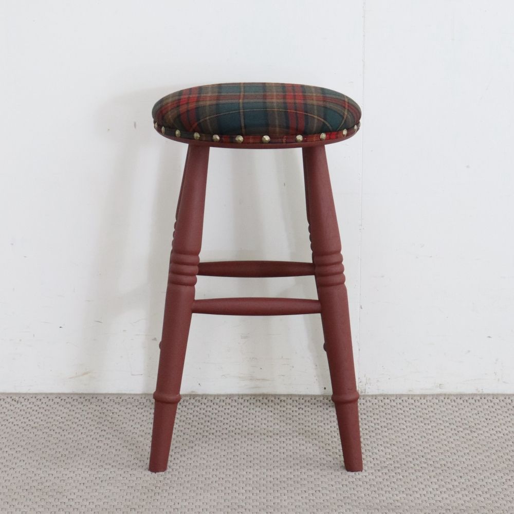 オシャレな挿し色♪ 当店オリジナルスツール OL-LS-CI-MW704BRED