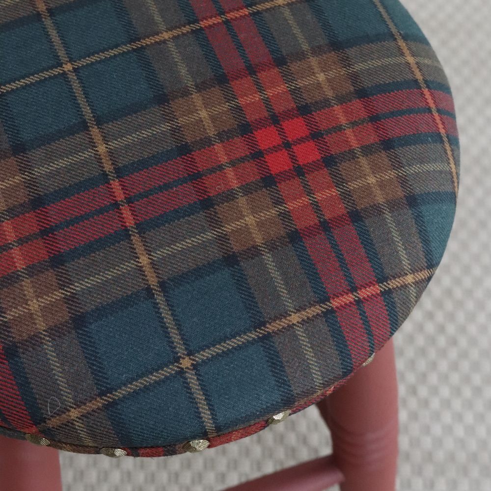 オシャレな挿し色♪ 当店オリジナルスツール OL-LS-CI-MW704BRED