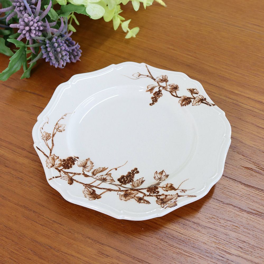 エレガントな八角形♪ ヴィーニュラウンドSブラウン SM1-183074