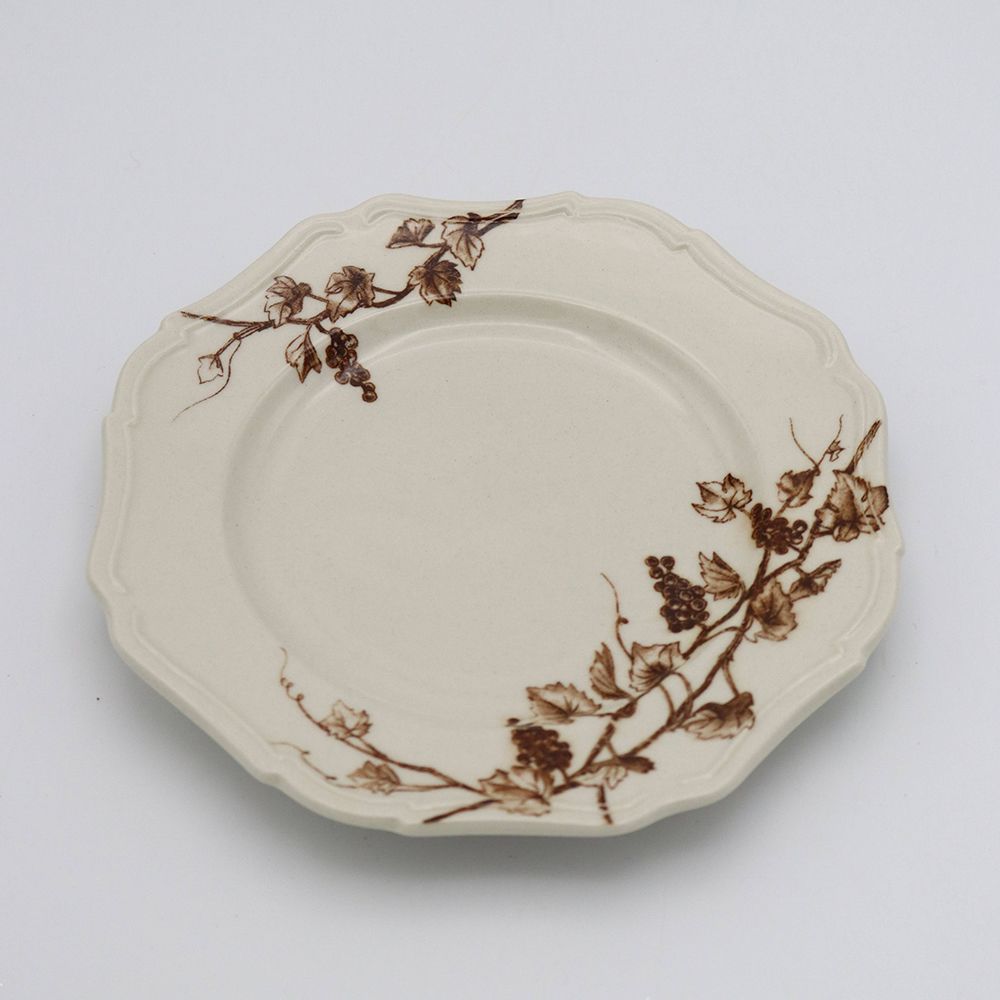 エレガントな八角形♪ ヴィーニュラウンドSブラウン SM1-183074