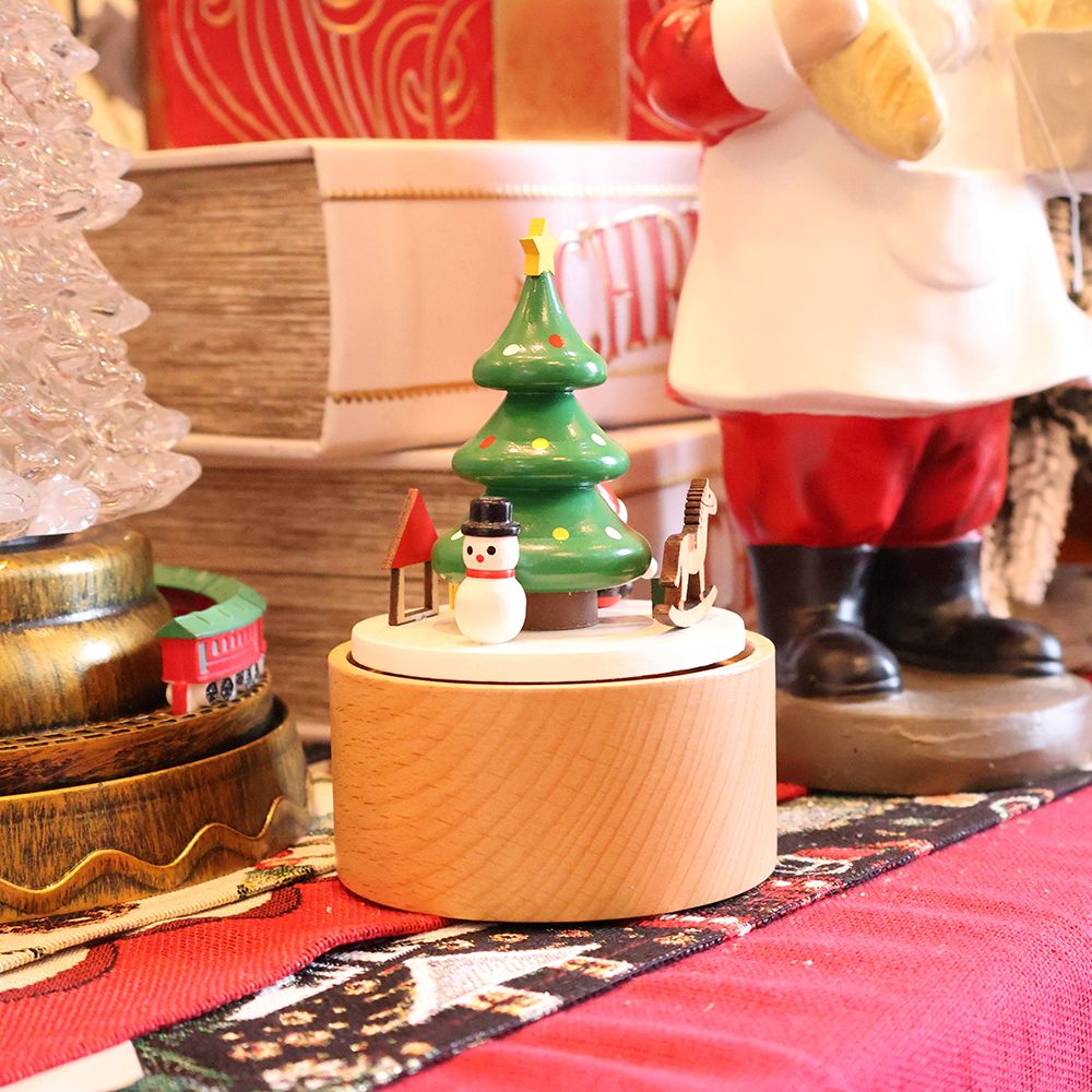 可愛い手のひらサイズです♪ 木製オルゴール ツリー SO2-SHXT7300