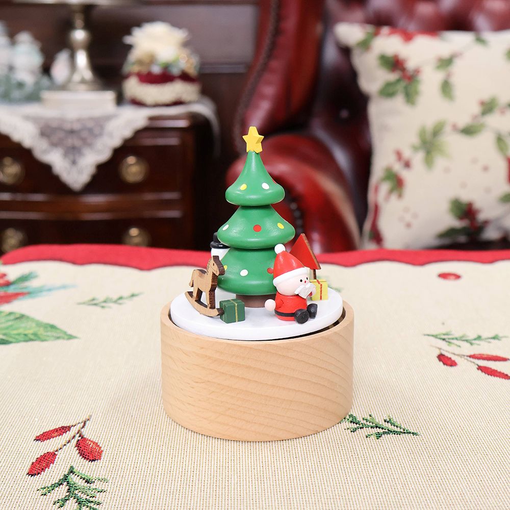 可愛い手のひらサイズです♪ 木製オルゴール ツリー SO2-SHXT7300