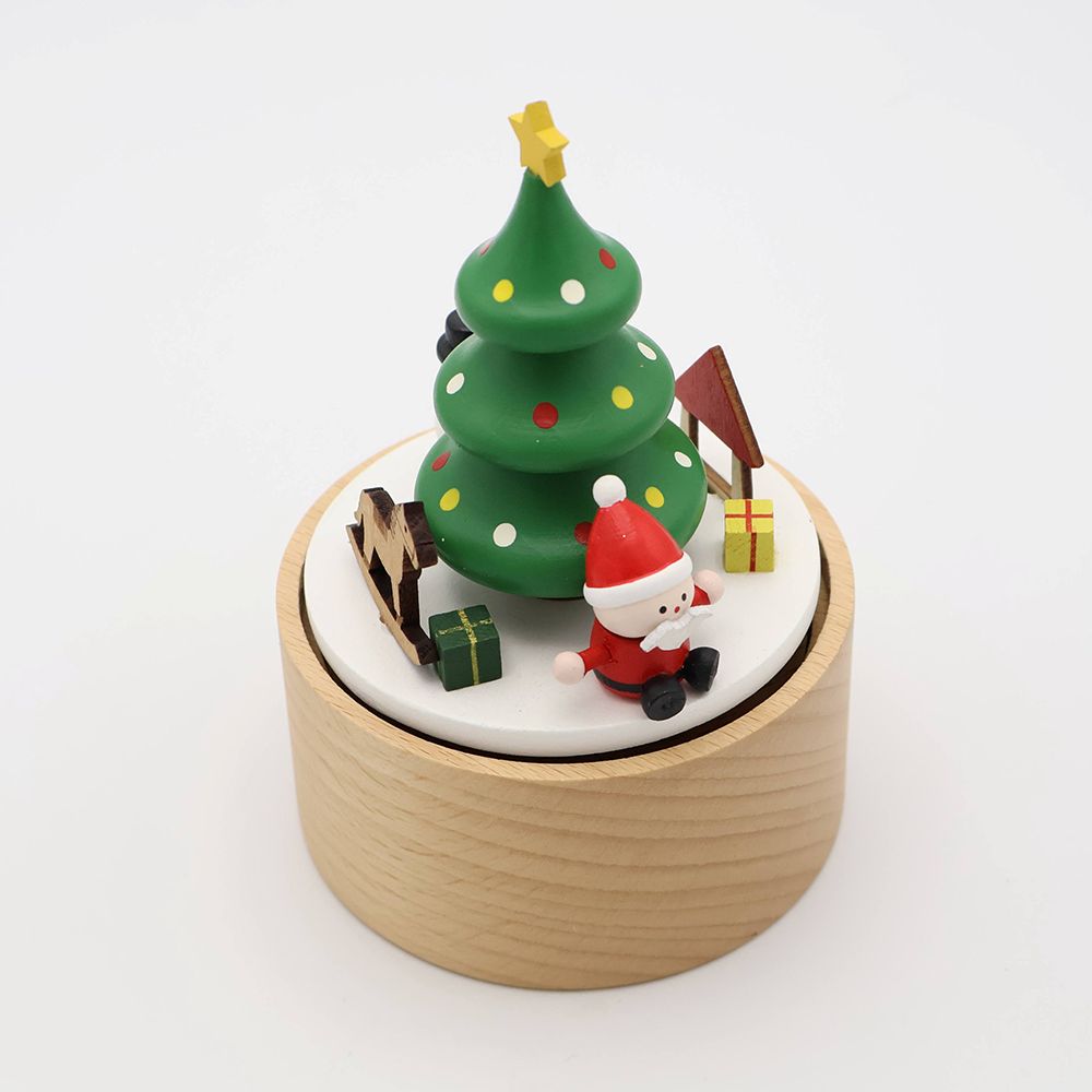 可愛い手のひらサイズです♪ 木製オルゴール ツリー SO2-SHXT7300
