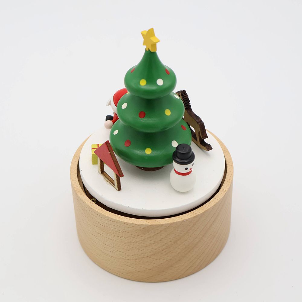 可愛い手のひらサイズです♪ 木製オルゴール ツリー SO2-SHXT7300