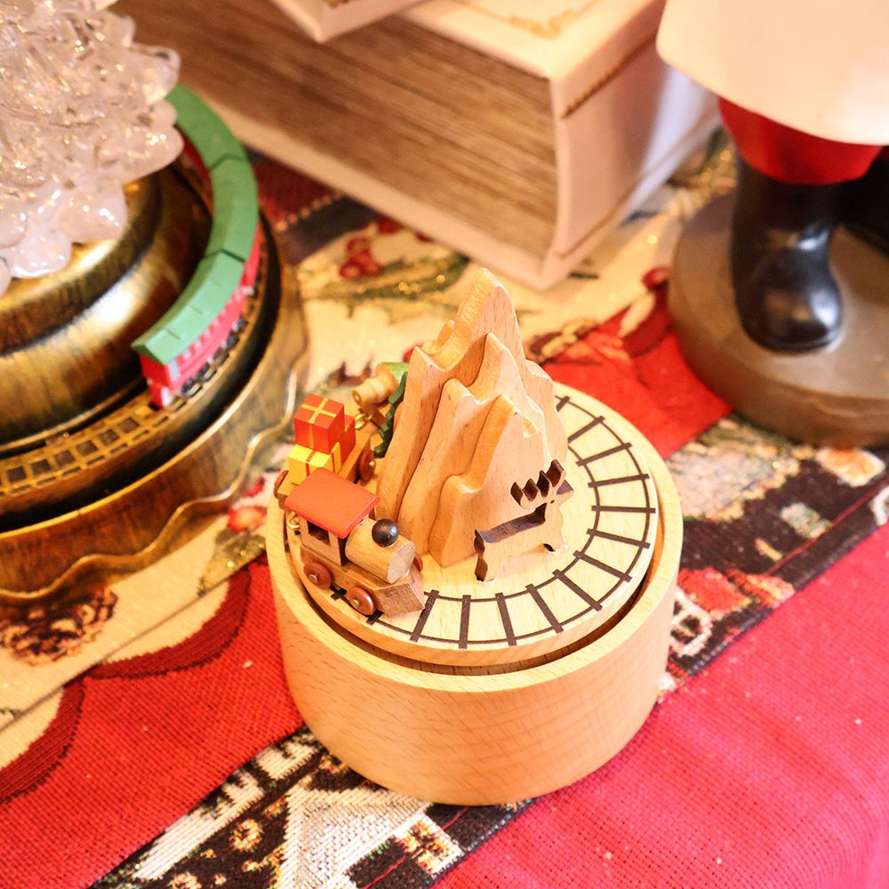 プレゼントにもピッタリ♪ 木製オルゴール トレイン SO2-SHXT7400