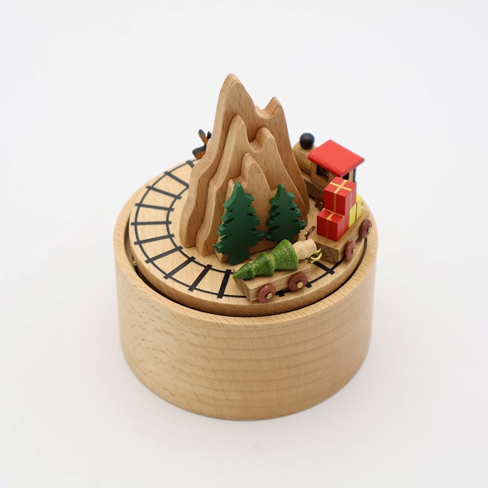 プレゼントにもピッタリ♪ 木製オルゴール トレイン SO2-SHXT7400