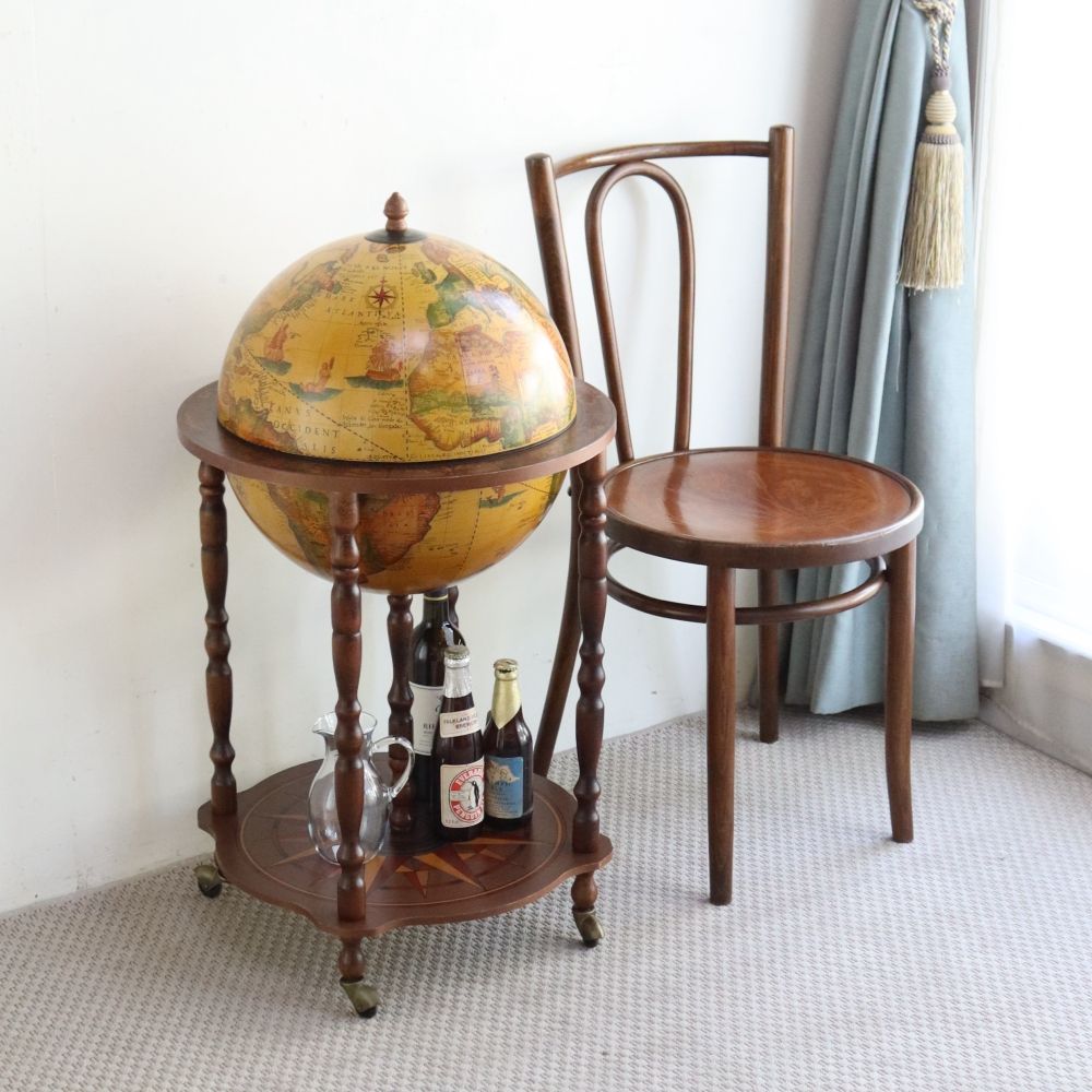 オシャレな地球儀型♪ ドリンクキャビネット VC104-025