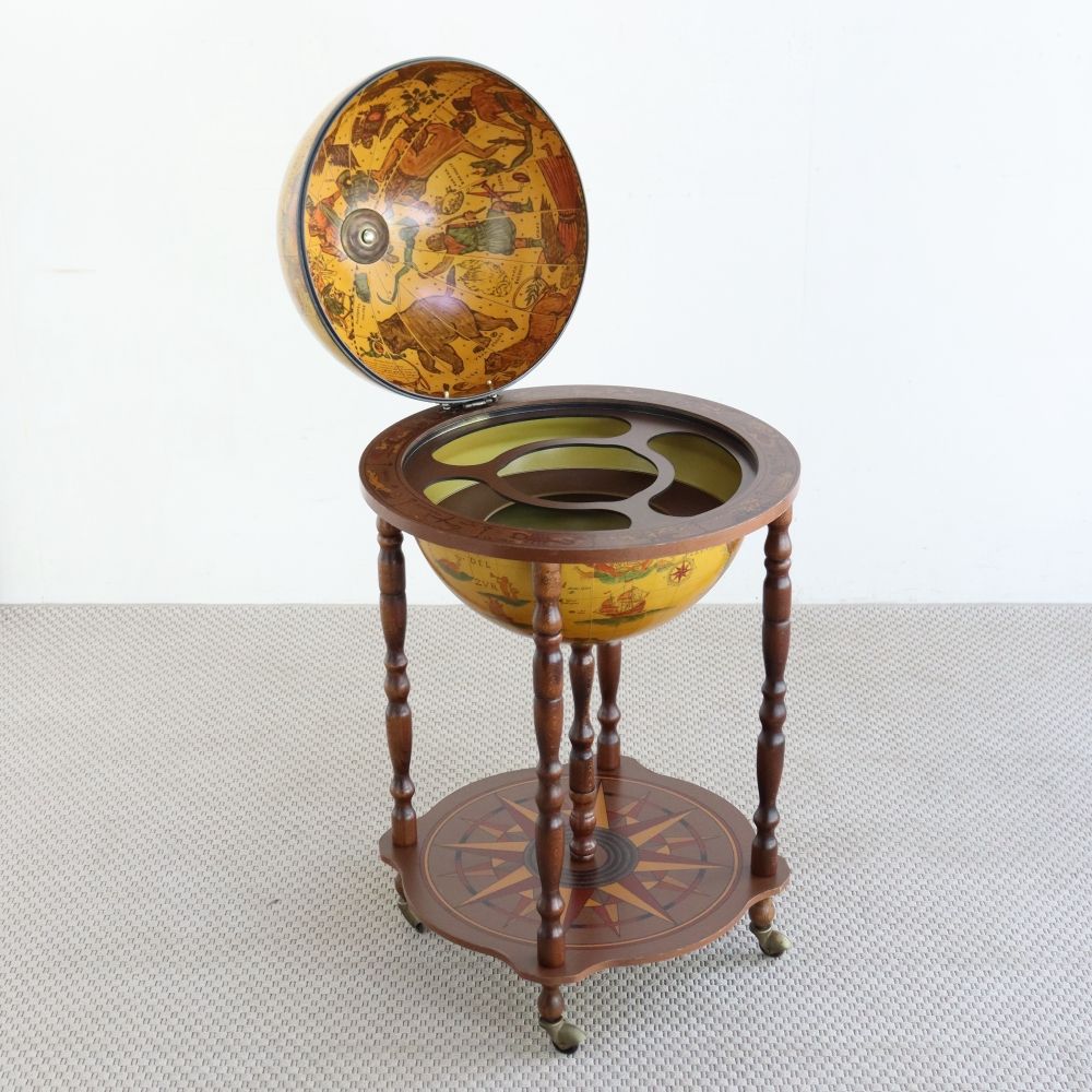 オシャレな地球儀型♪ ドリンクキャビネット VC104-025