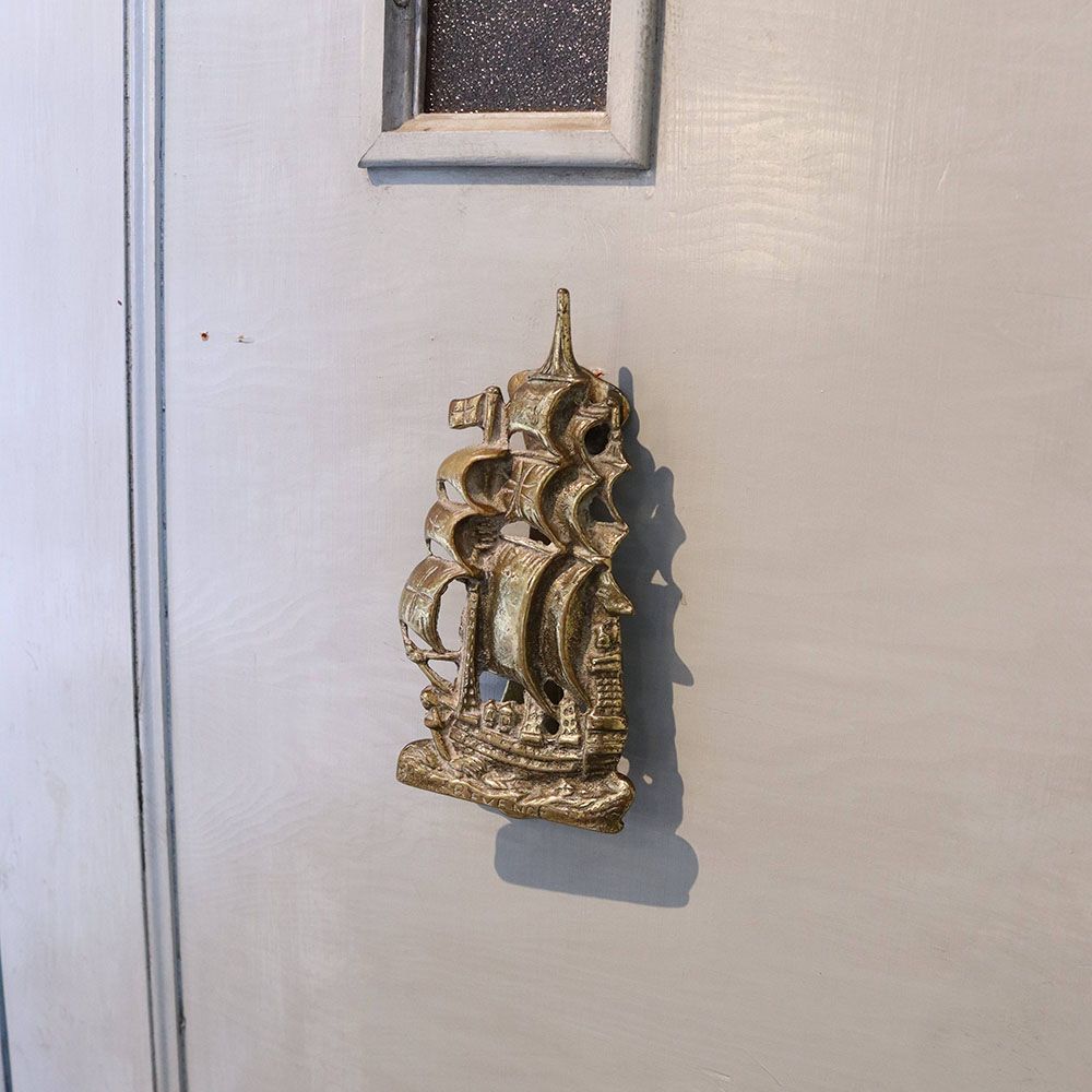 オシャレな帆船型♪ ドアノッカー VC104-076003