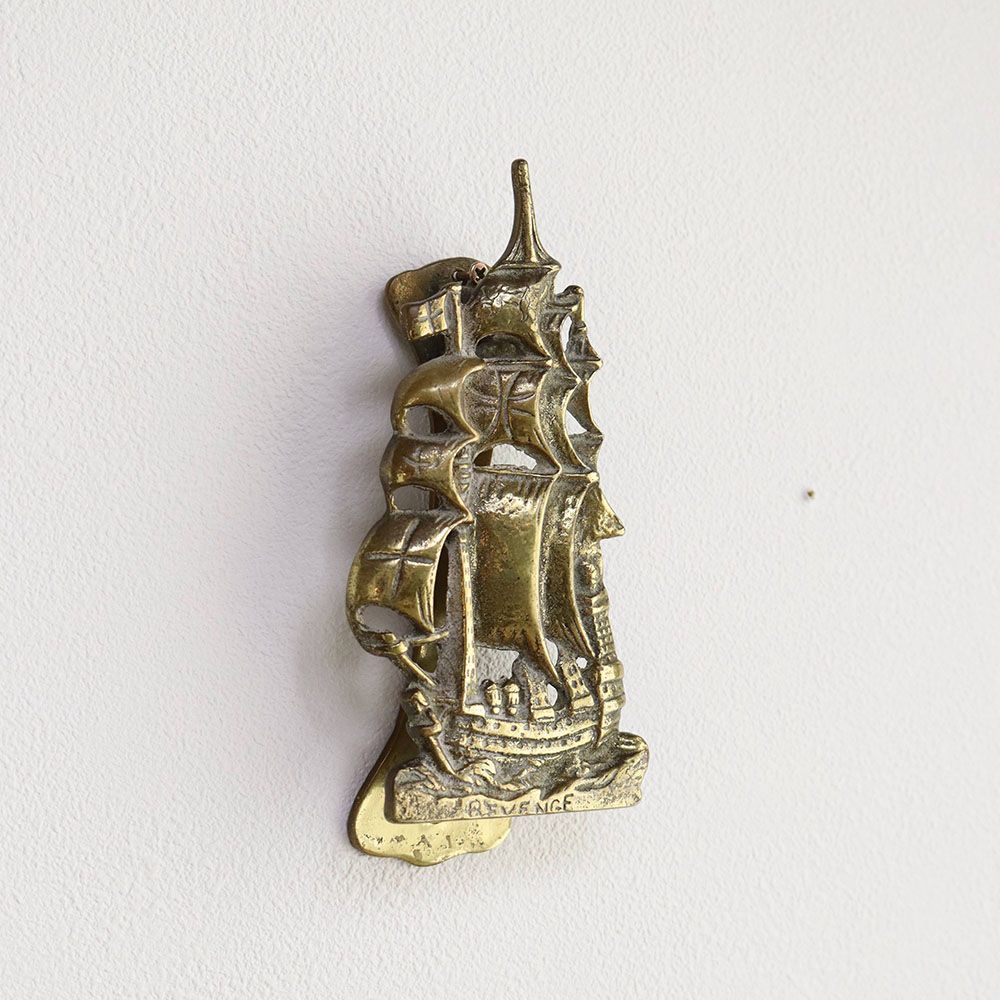 オシャレな帆船型♪ ドアノッカー VC104-076003