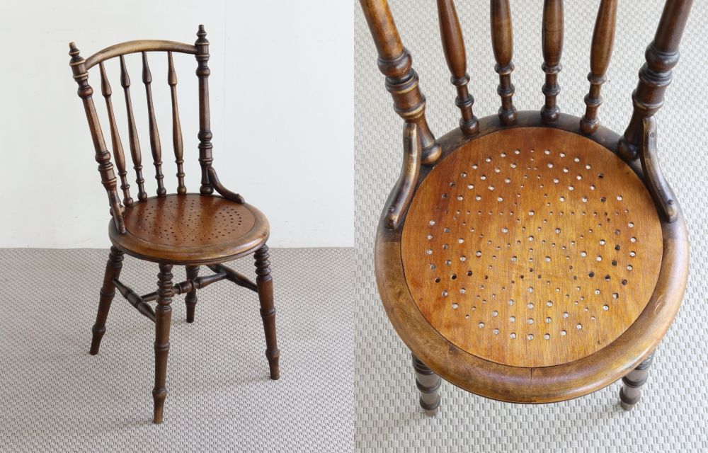 オシャレな挽物細工♪ ベントウッドチェア VC104-177