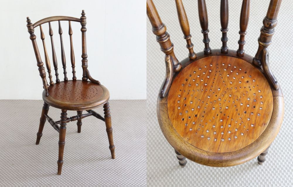 オシャレな挽物細工♪ ベントウッドチェア VC104-177