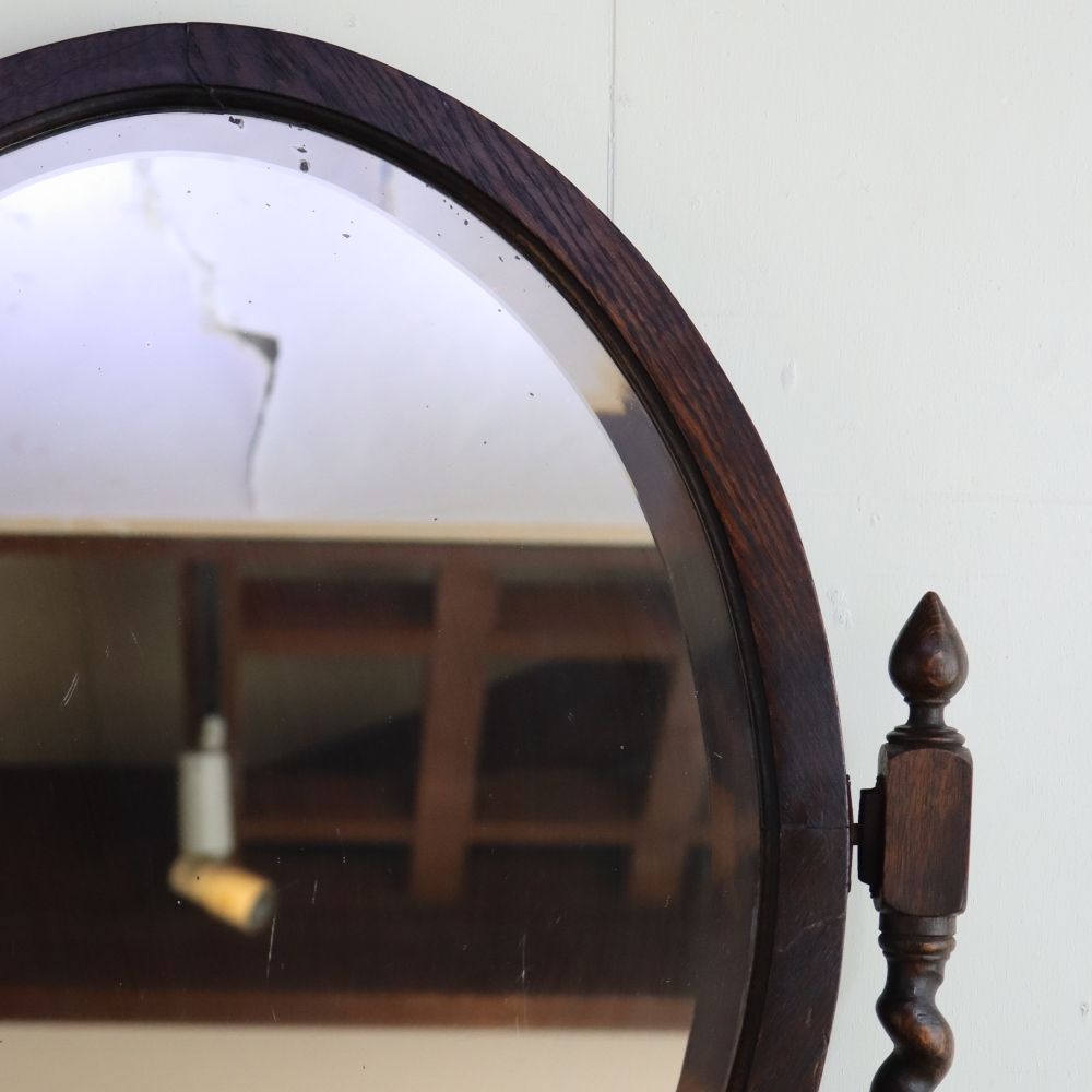 オーバル・ミラーが素敵♪ドレッシングチェスト VC104-193