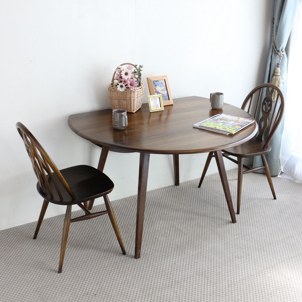 アーコール独特のウィンザースタイル♪ アーコール・フルール・ド・リス (シスルバック) チェア【Ercol/No.371】 VC104-619