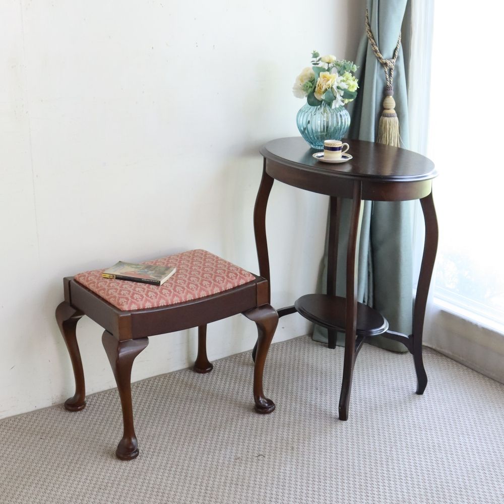 オシャレな猫脚♪ スツール VC106-092