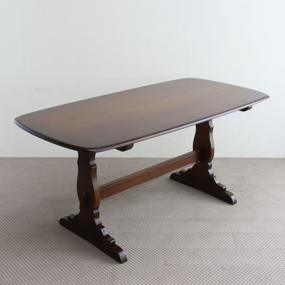 オーク材の天板がカッコいい♪ レフェクトリーテーブル【Ercol(アーコール)】 VC106-100