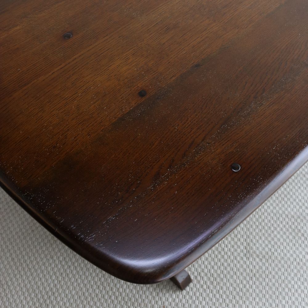 オーク材の天板がカッコいい♪ レフェクトリーテーブル【Ercol(アーコール)】 VC106-100