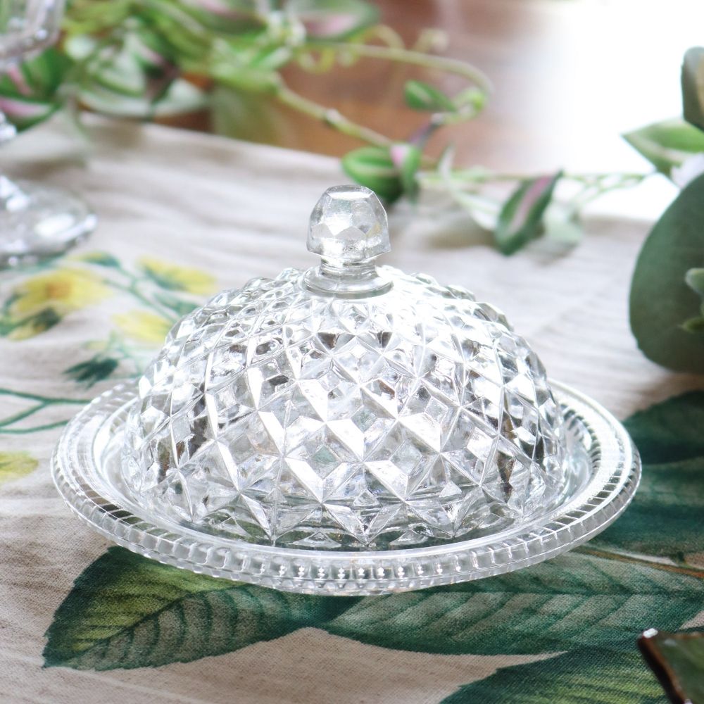オシャレなドーム型♪ ガラスバターケース VC106-111006