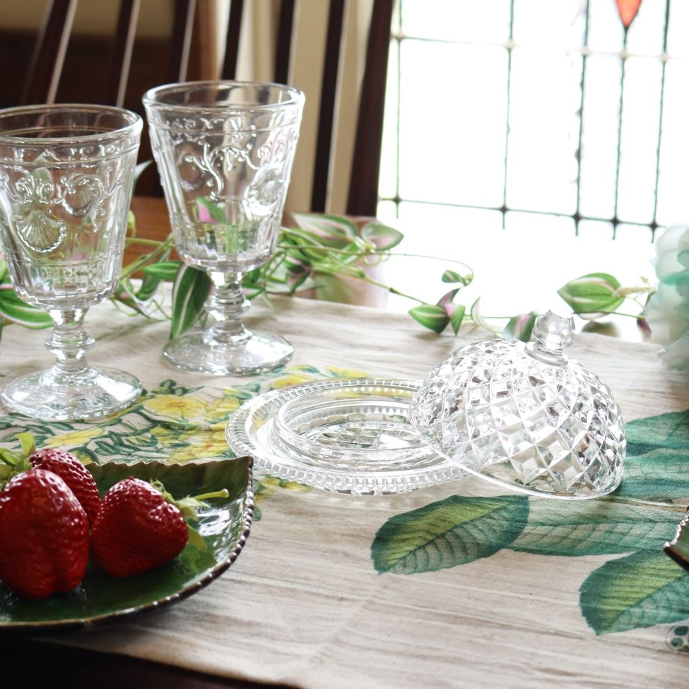 オシャレなドーム型♪ ガラスバターケース VC106-111006