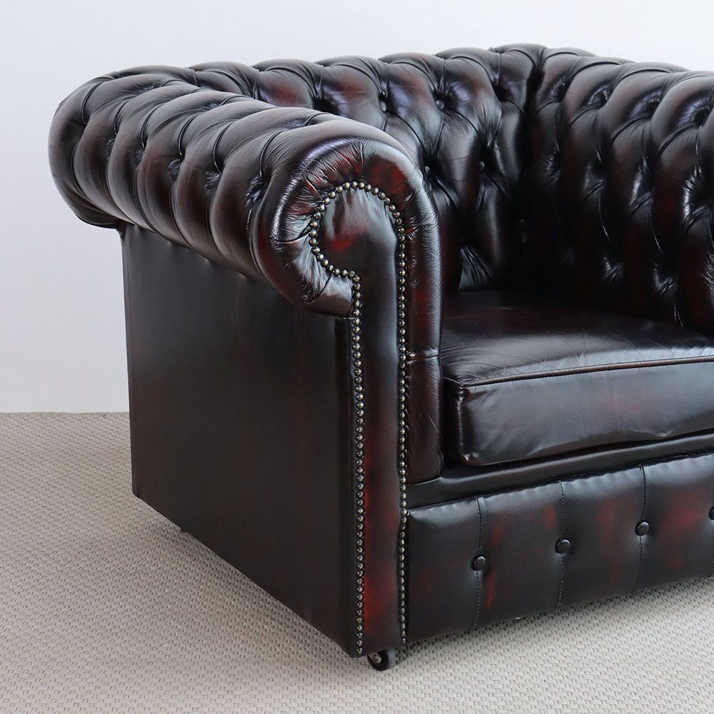 オシャレな特等席♪ チェスターフィールドソファ1人掛 VC106-143