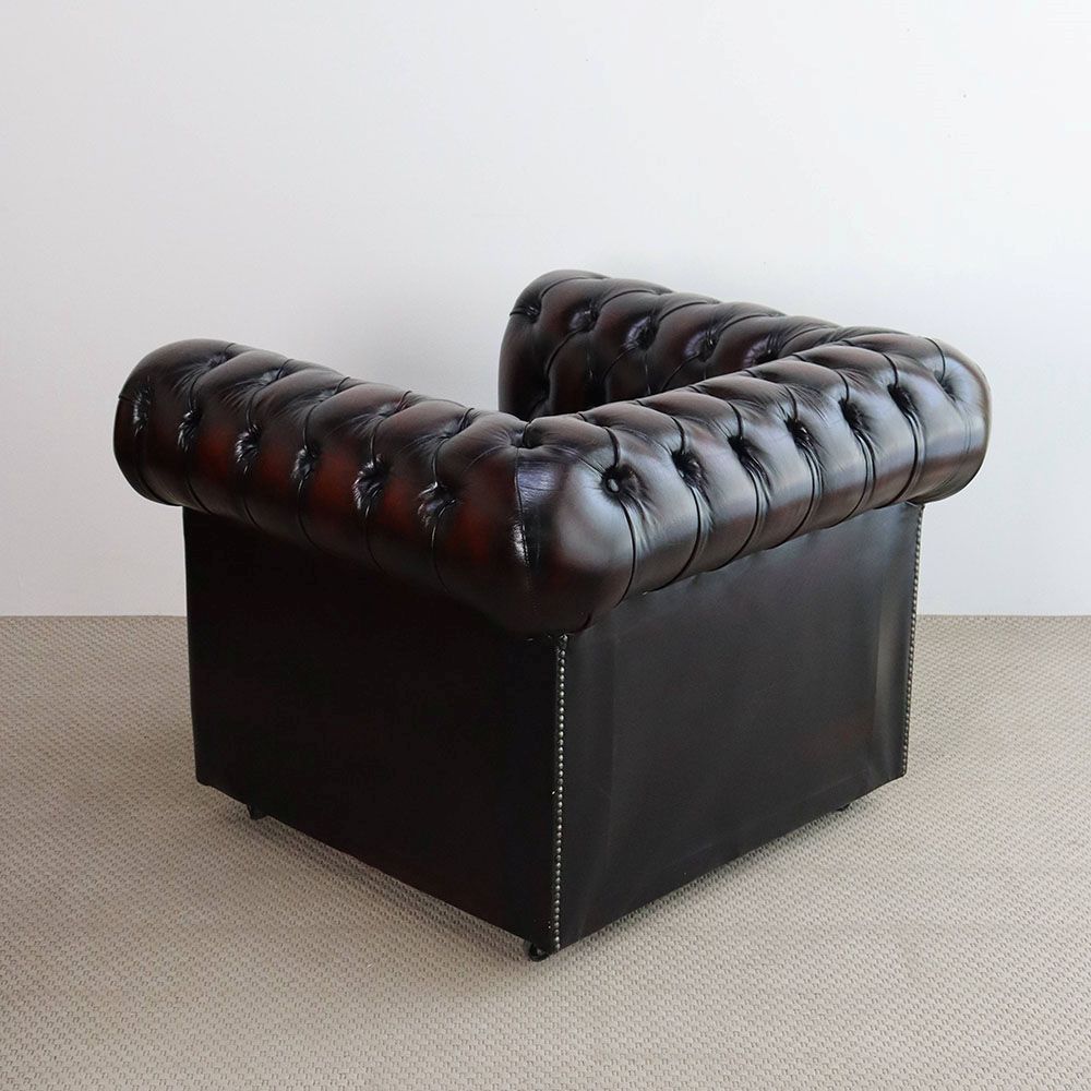 オシャレな特等席♪ チェスターフィールドソファ1人掛 VC106-143