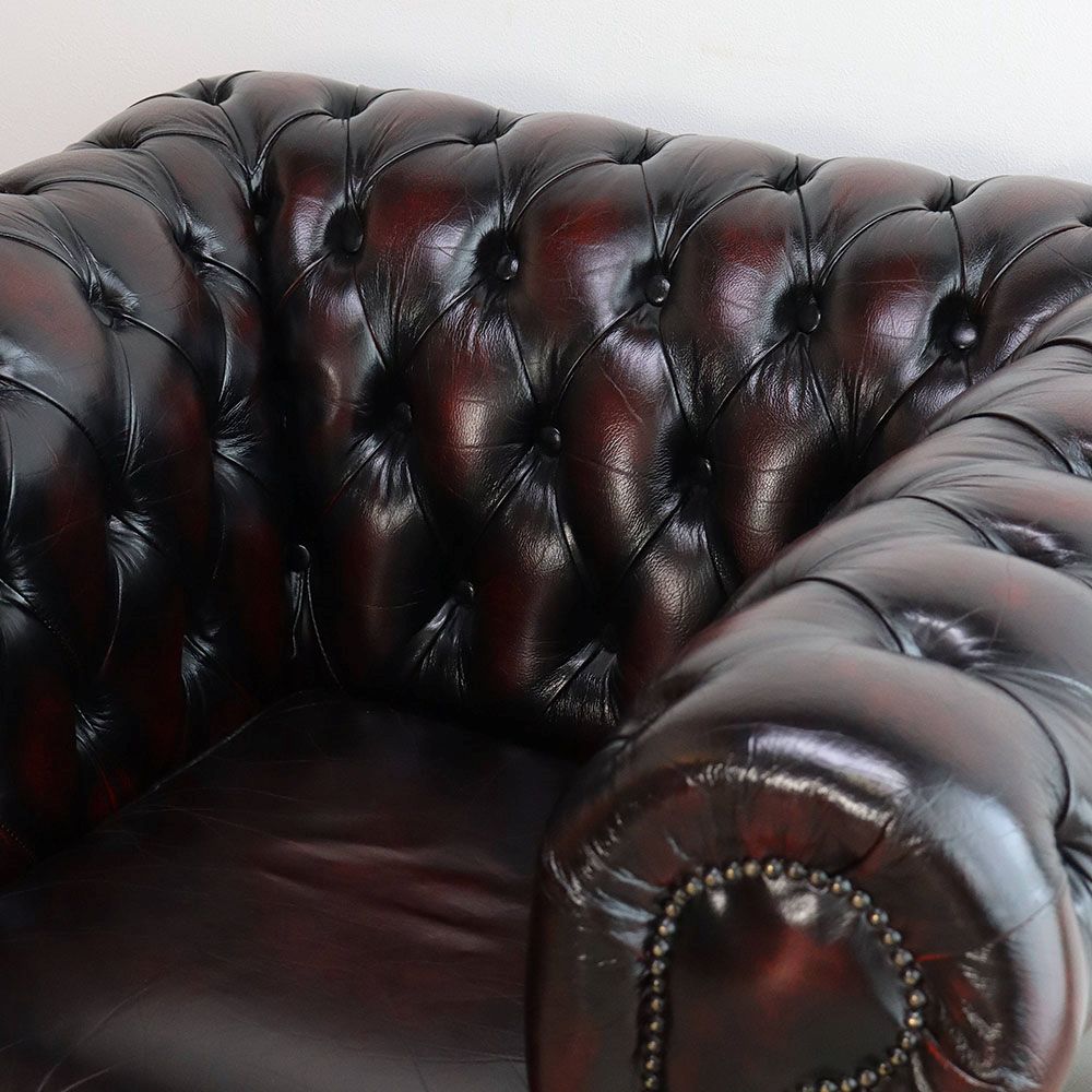 オシャレな特等席♪ チェスターフィールドソファ1人掛 VC106-143