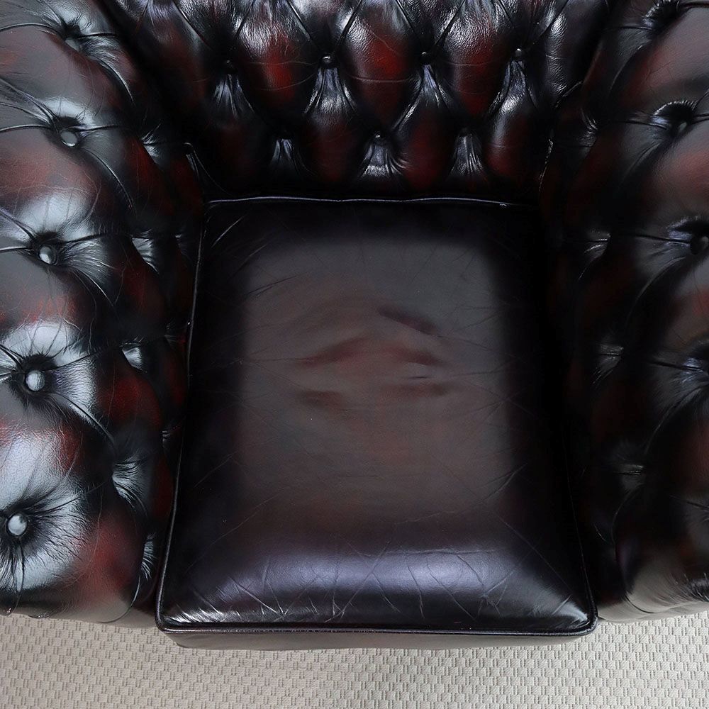 オシャレな特等席♪ チェスターフィールドソファ1人掛 VC106-143