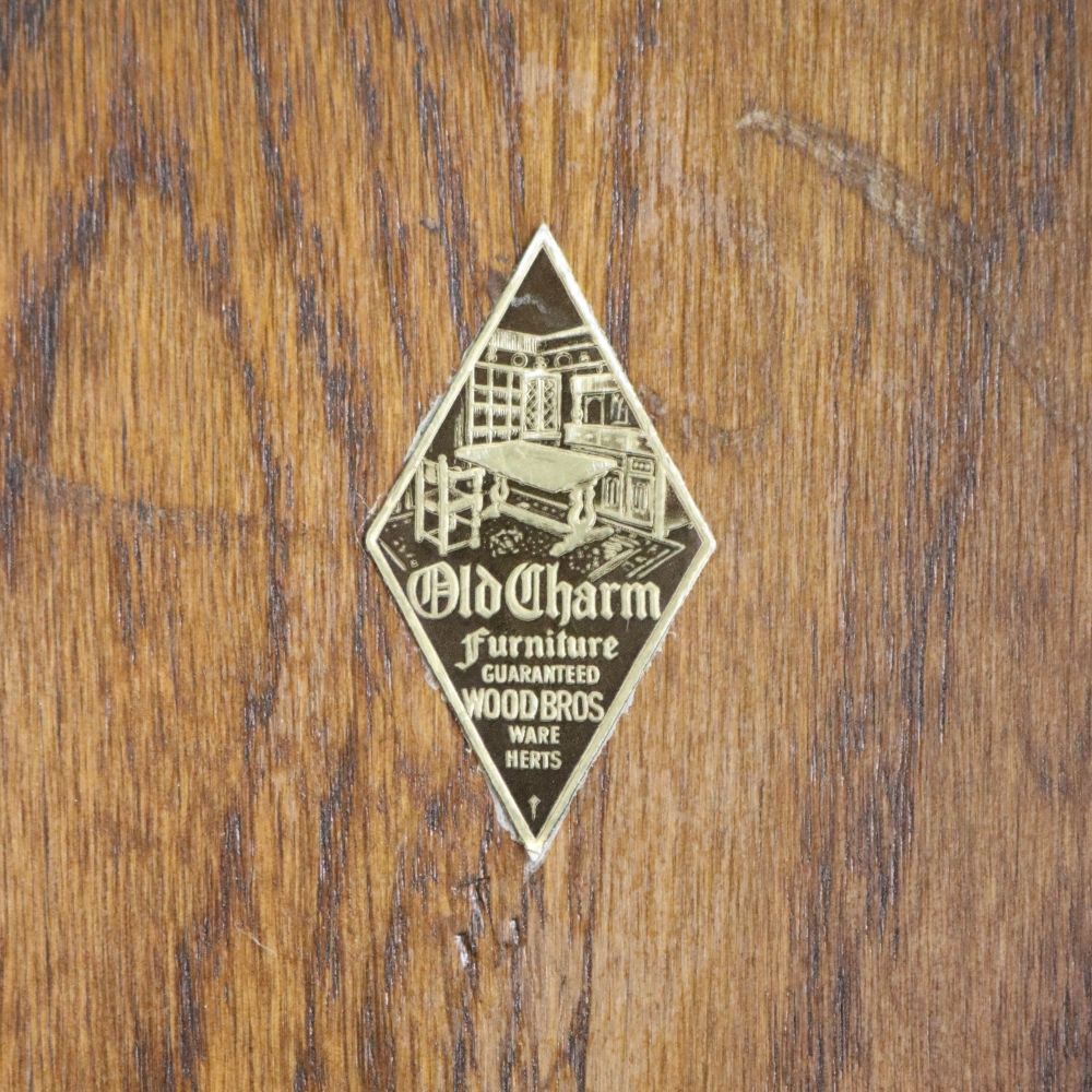 オークの味わい♪ ラウンドランプテーブル VC106-148