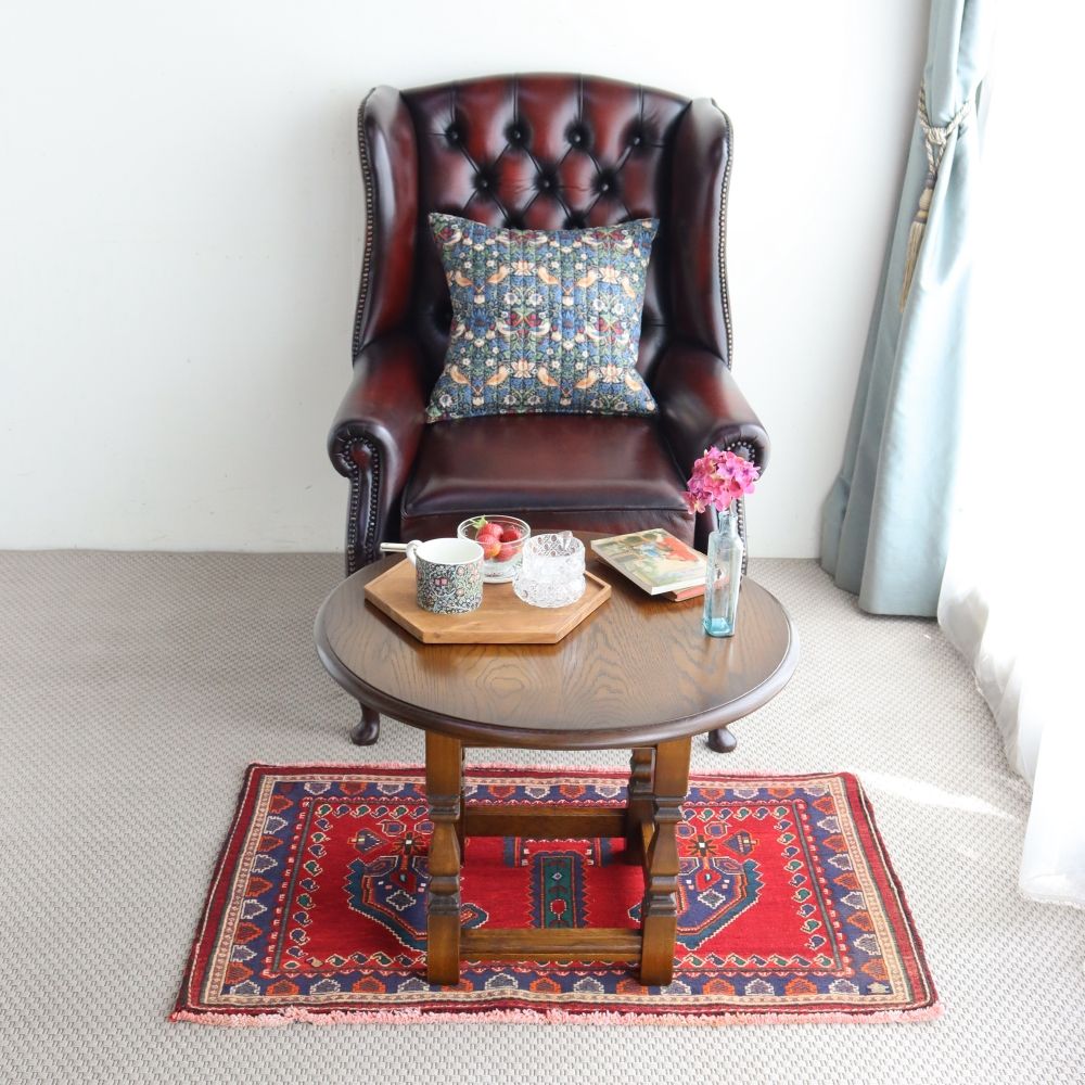 オークの味わい♪ ラウンドランプテーブル VC106-148