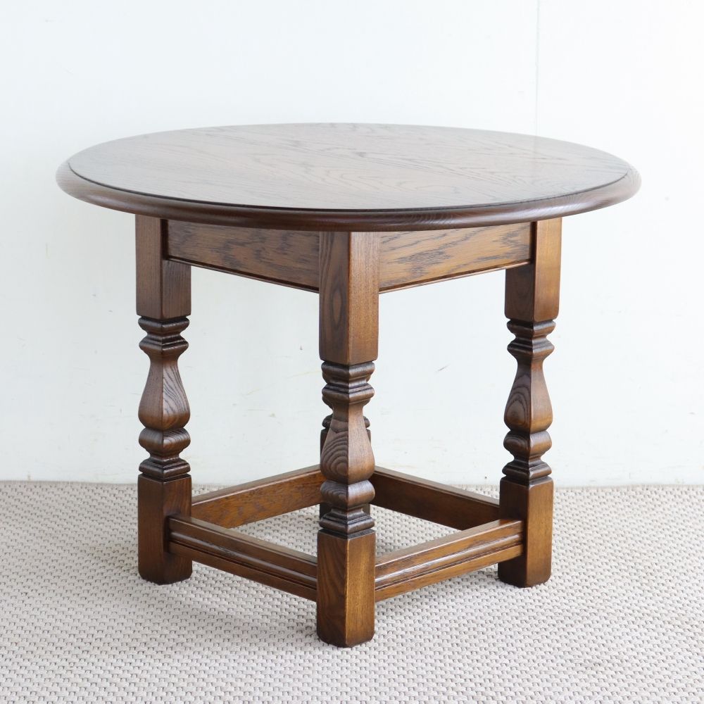 オークの味わい♪ ラウンドランプテーブル VC106-148