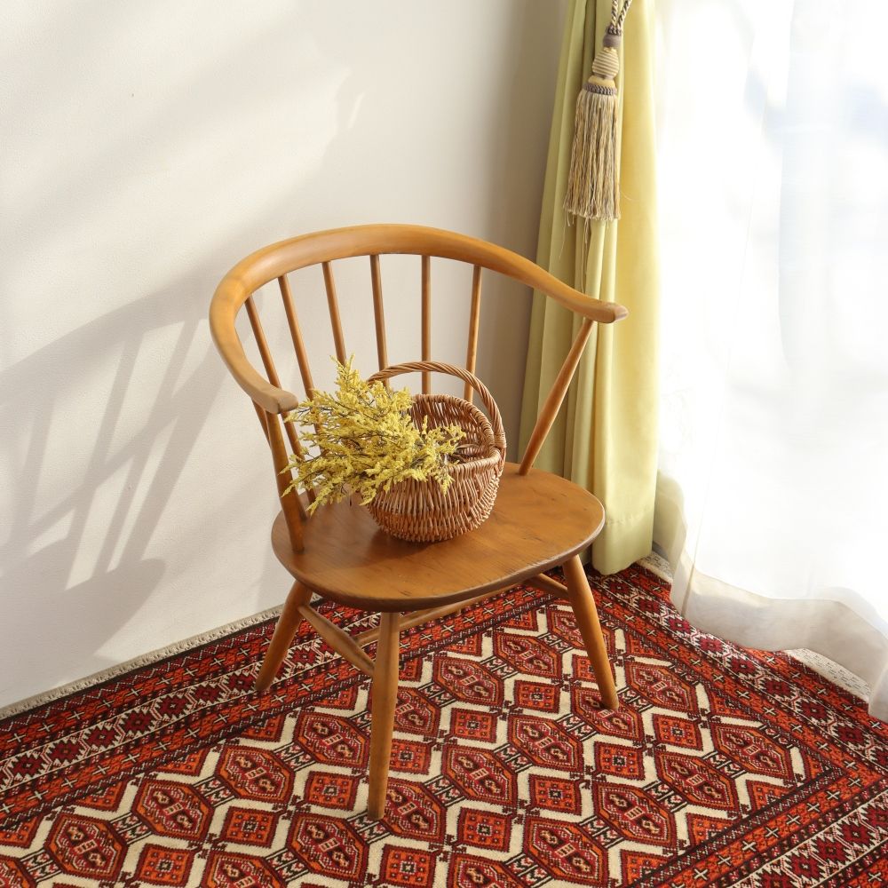 アームは牛の角の形♪ アーコール・カウホーンチェア【ERCOL / No.451 Low-sated Fireside Chair】 VC106-193-01