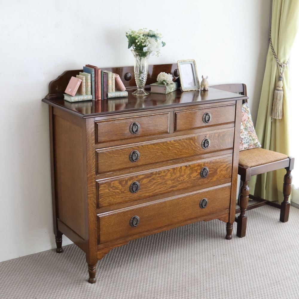 オシャレなハンドルがアクセント♪ チェスト VC106-211