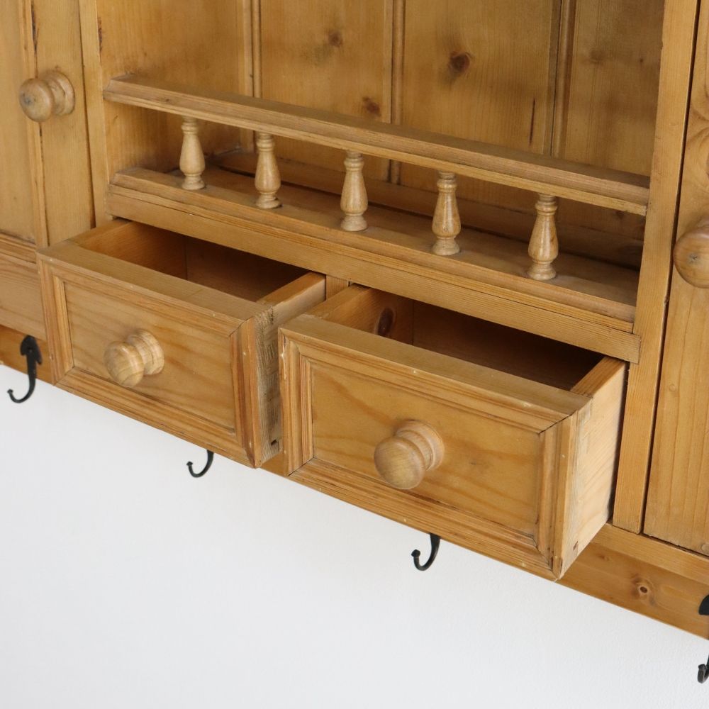 オシャレな壁面収納♪ パインウォールラック VC106-231-001