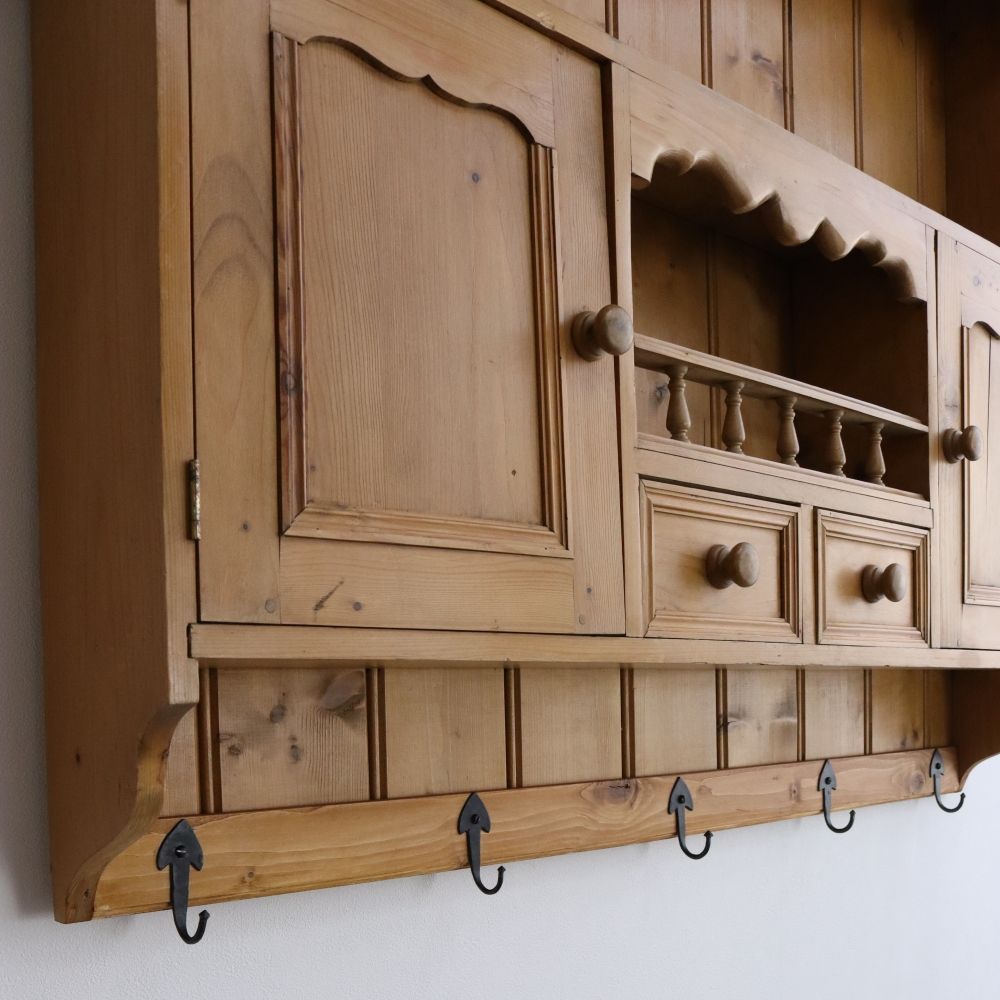 オシャレな壁面収納♪ パインウォールラック VC106-231-001