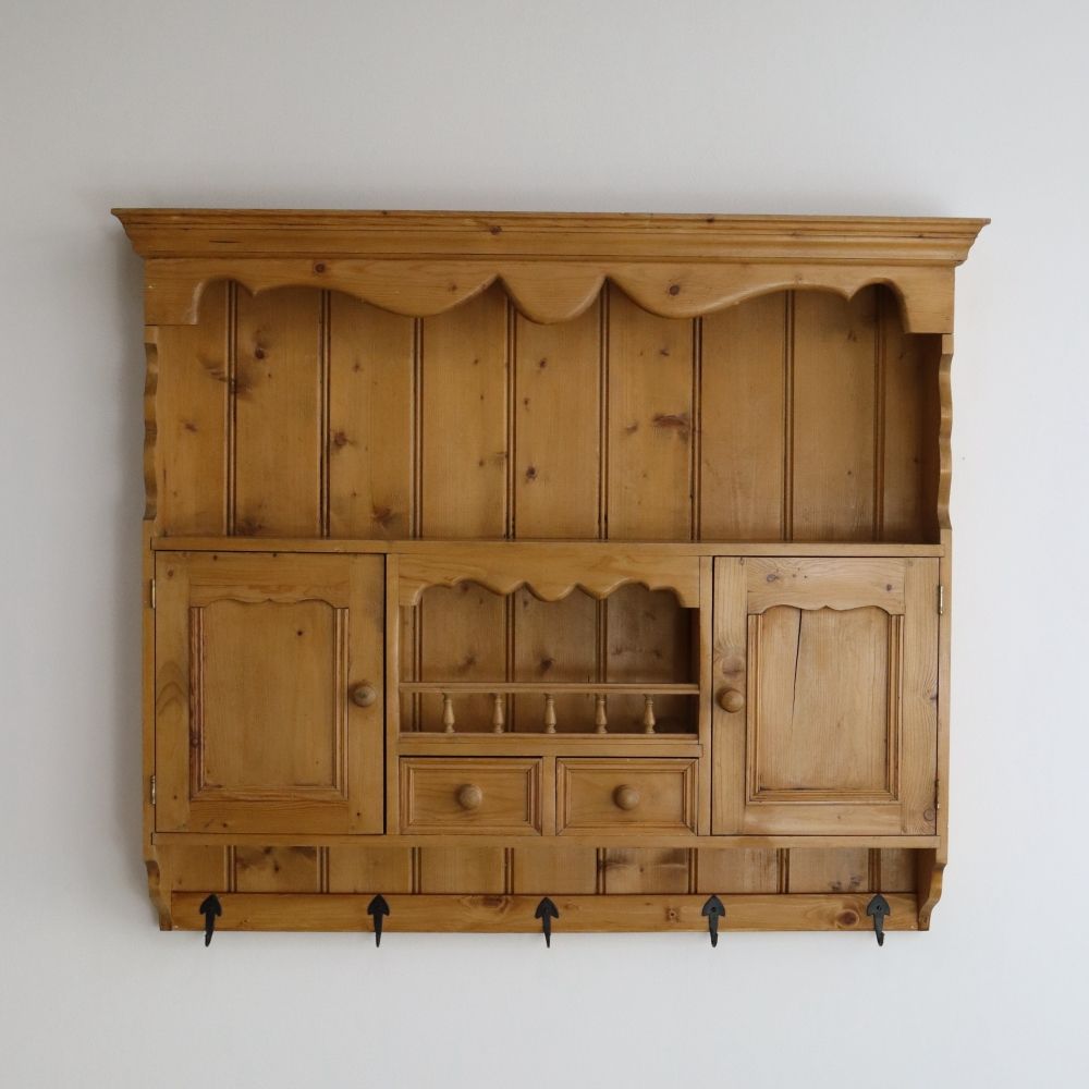 オシャレな壁面収納♪ パインウォールラック VC106-231-001