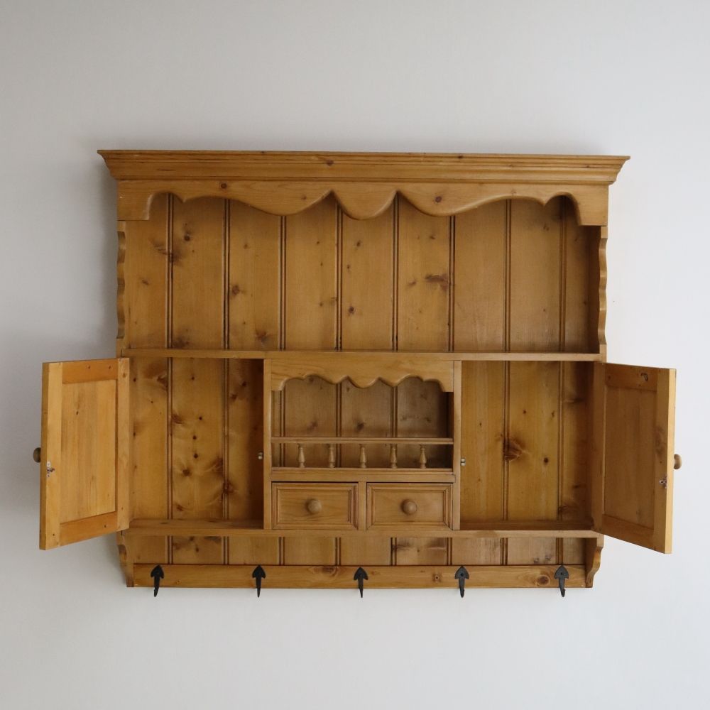 オシャレな壁面収納♪ パインウォールラック VC106-231-001