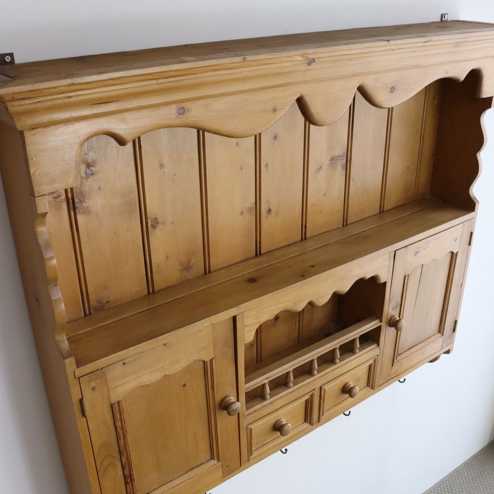 オシャレな壁面収納♪ パインウォールラック VC106-231-001