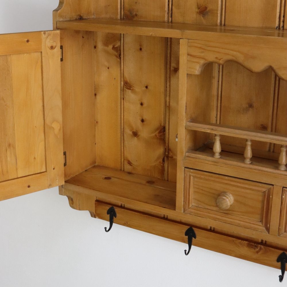 オシャレな壁面収納♪ パインウォールラック VC106-231-001